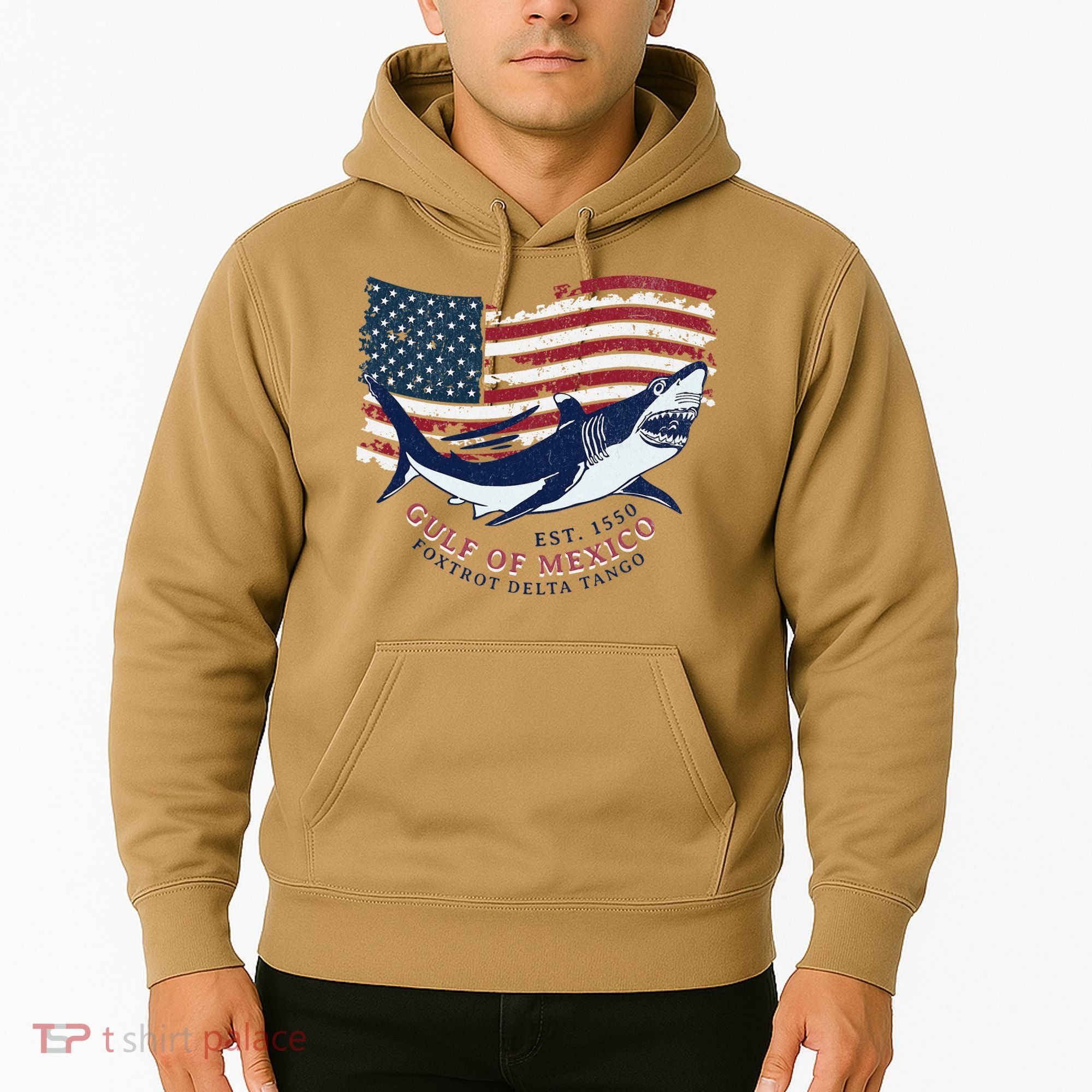 Foxtrot Delta Tango Shark Gulf Of Mexico Protest Hoodie