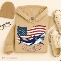Foxtrot Delta Tango Shark Gulf Of Mexico Protest Hoodie thumb 4