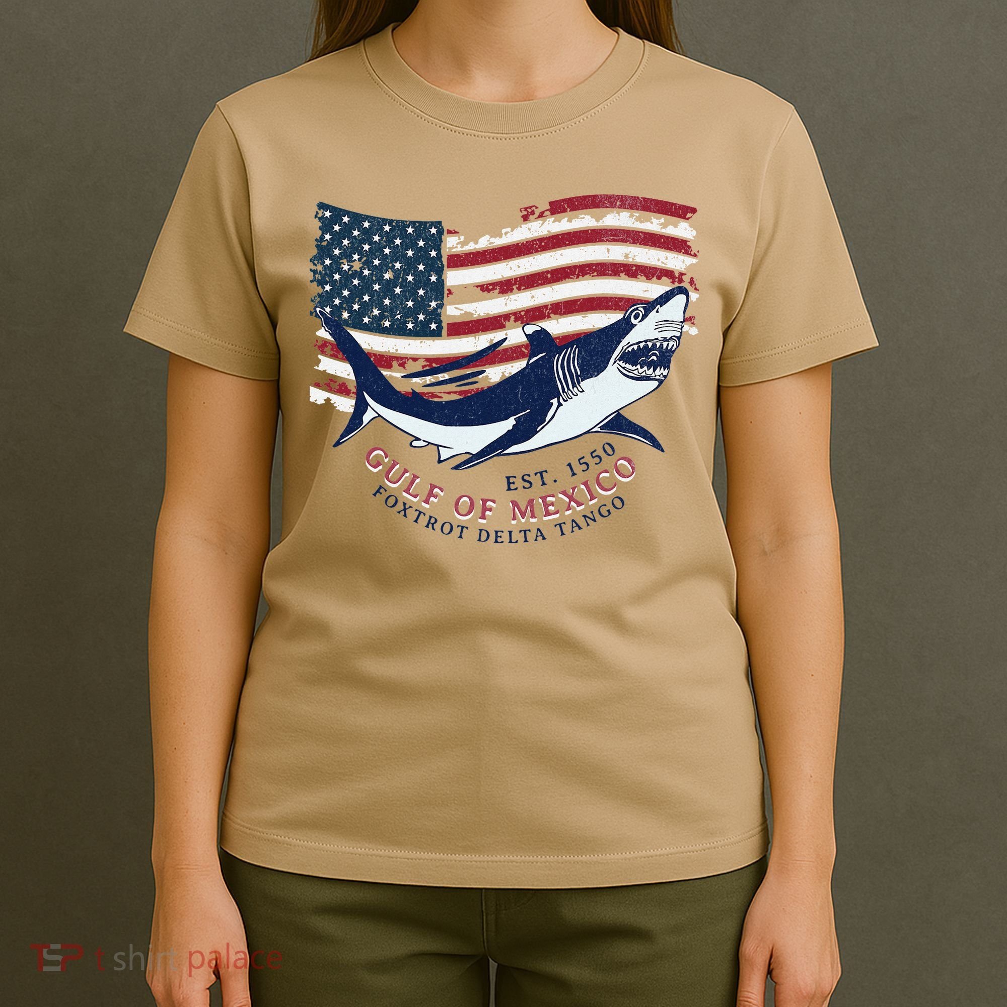 Foxtrot Delta Tango Shark Gulf Of Mexico Protest T-Shirt
