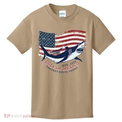 Foxtrot Delta Tango Shark Gulf Of Mexico Protest Kids T-Shirt