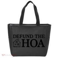 Funny Defund The Hoa Tote Bag thumb 0