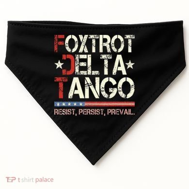 Foxtrots Delta Tangos Funny Foxtrots Delta Tangos USA-Made Doggie Bandana