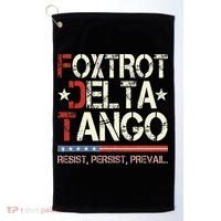 Foxtrots Delta Tangos Funny Foxtrots Delta Tangos Golf Towel thumb 0