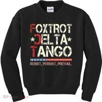 Foxtrots Delta Tangos Funny Foxtrots Delta Tangos Kids Sweatshirt thumb 0