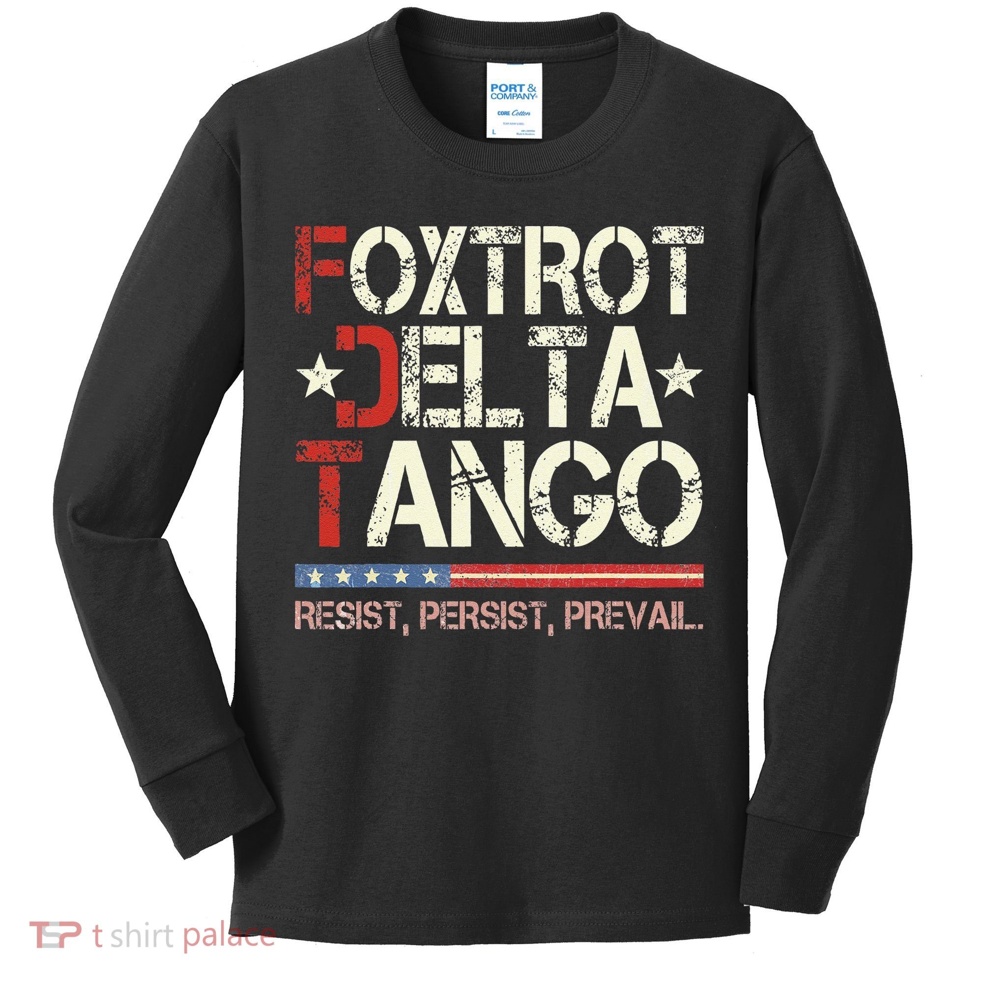 Foxtrots Delta Tangos Funny Foxtrots Delta Tangos Kids Long Sleeve Shirt