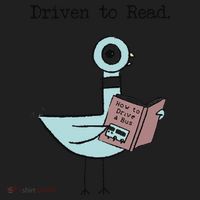 Funny Driven To Read Pigeon Library Reading Books Reader Funny Women's Sweatshirt thumb 2