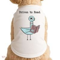 Funny Driven To Read Pigeon Library Reading Books Reader Funny Doggie Tank thumb 0