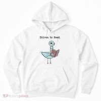 Funny Driven To Read Pigeon Library Reading Books Reader Funny Hoodie thumb 0