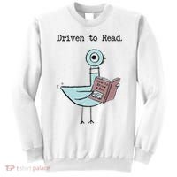 Funny Driven To Read Pigeon Library Reading Books Reader Funny Sweatshirt thumb 0
