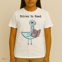 Funny Driven To Read Pigeon Library Reading Books Reader Funny T-Shirt thumb 4