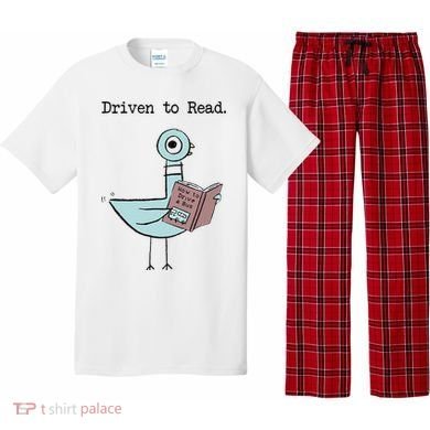 Funny Driven To Read Pigeon Library Reading Books Reader Funny Pajama Set