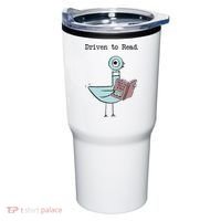 Funny Driven To Read Pigeon Library Reading Books Reader Funny Tumbler thumb 0