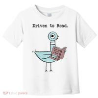 Funny Driven To Read Pigeon Library Reading Books Reader Funny Toddler T-Shirt thumb 0