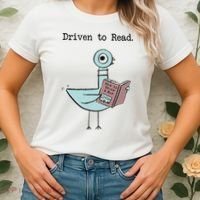 Funny Driven To Read Pigeon Library Reading Books Reader Funny Women's T-Shirt thumb 2