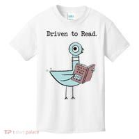 Funny Driven To Read Pigeon Library Reading Books Reader Funny Kids T-Shirt thumb 0