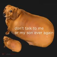 Funny DonT Talk To Me Or My Son Ever Again Geek Dog Meme Apron thumb 3