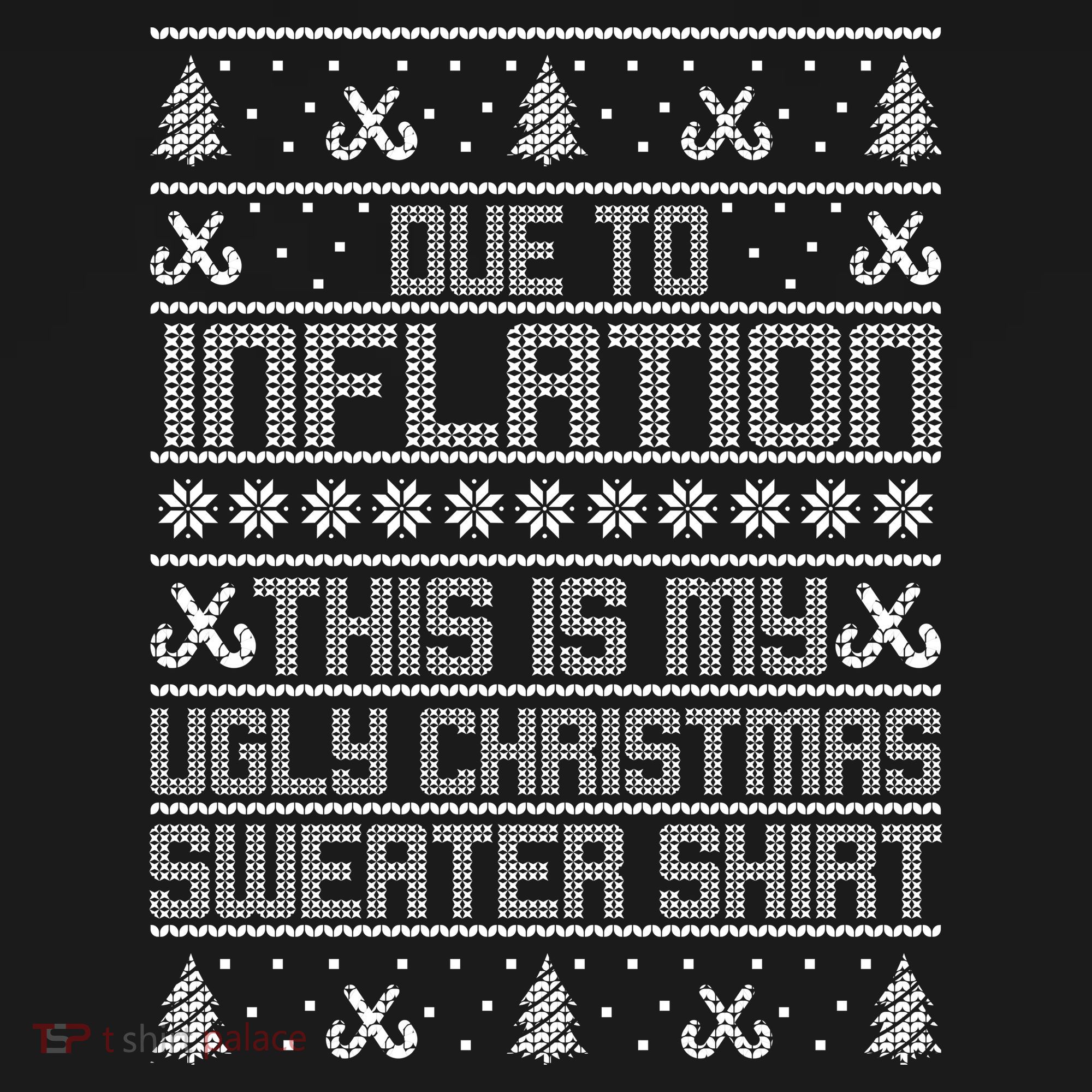 Funny Due To Inflation This Is My Ugly Christmas Sweater Women's Hoodie