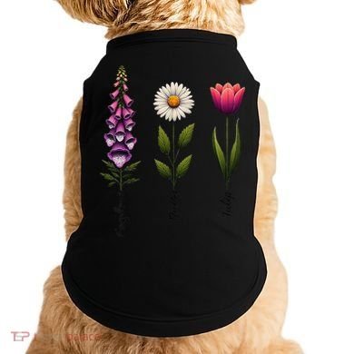 Foxglove Daisy Tulip Floral Doggie Tank
