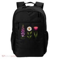 Foxglove Daisy Tulip Floral Backpack thumb 0