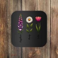 Foxglove Daisy Tulip Floral Coaster thumb 0