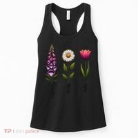 Foxglove Daisy Tulip Floral Women's Tank Top thumb 0