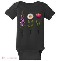 Foxglove Daisy Tulip Floral Baby Bodysuit thumb 0