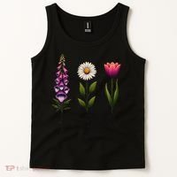 Foxglove Daisy Tulip Floral Tank Top thumb 2