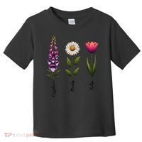 Foxglove Daisy Tulip Floral Toddler T-Shirt thumb 0