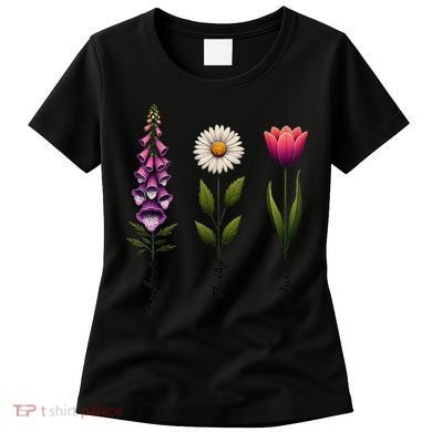Foxglove Daisy Tulip Floral Women's T-Shirt