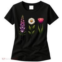 Foxglove Daisy Tulip Floral Women's T-Shirt thumb 0