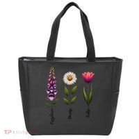 Foxglove Daisy Tulip Floral Tote Bag thumb 0