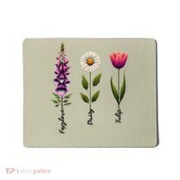 Foxglove Daisy Tulip Floral Mousepad thumb 0
