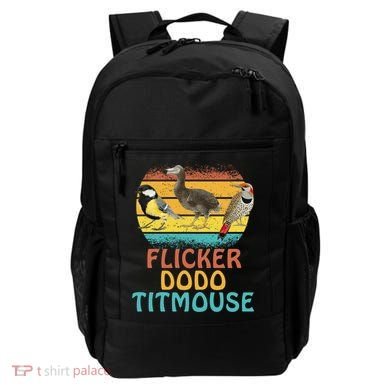 Flicker Dodo Titmouse Bird Watch Nature Lover Backpack