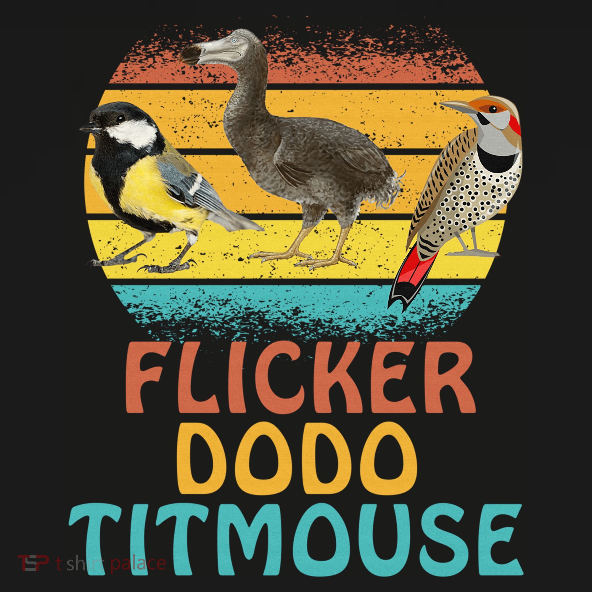 Flicker Dodo Titmouse Bird Watch Nature Lover Backpack