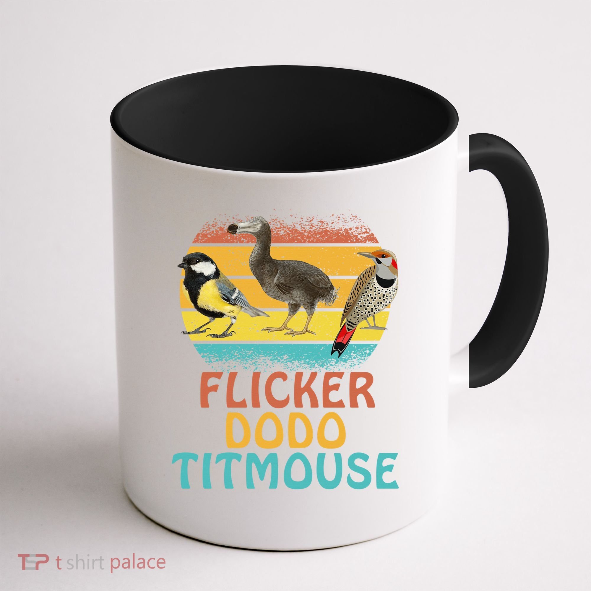 Flicker Dodo Titmouse Bird Watch Nature Lover Coffee Mug