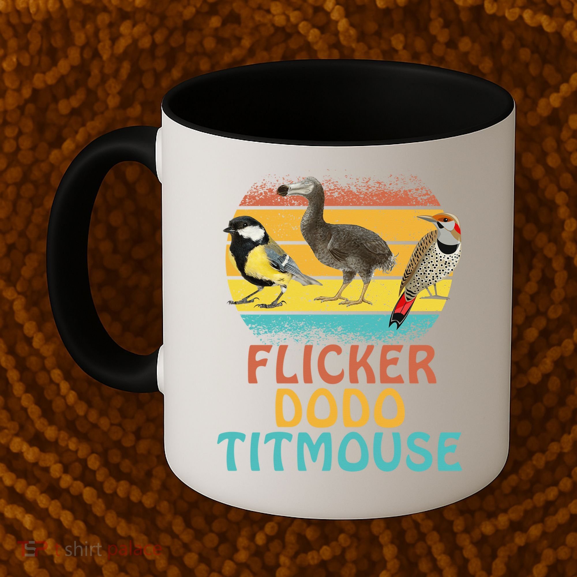 Flicker Dodo Titmouse Bird Watch Nature Lover Coffee Mug
