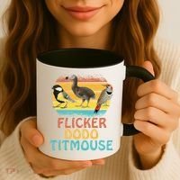 Flicker Dodo Titmouse Bird Watch Nature Lover Coffee Mug thumb 3