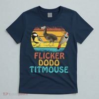 Flicker Dodo Titmouse Bird Watch Nature Lover T-Shirt thumb 5