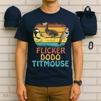 Flicker Dodo Titmouse Bird Watch Nature Lover T-Shirt thumb 6