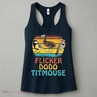 Flicker Dodo Titmouse Bird Watch Nature Lover Women's Tank Top thumb 3