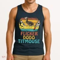 Flicker Dodo Titmouse Bird Watch Nature Lover Tank Top thumb 3