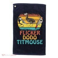 Flicker Dodo Titmouse Bird Watch Nature Lover Golf Towel thumb 0