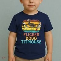 Flicker Dodo Titmouse Bird Watch Nature Lover Toddler T-Shirt thumb 2