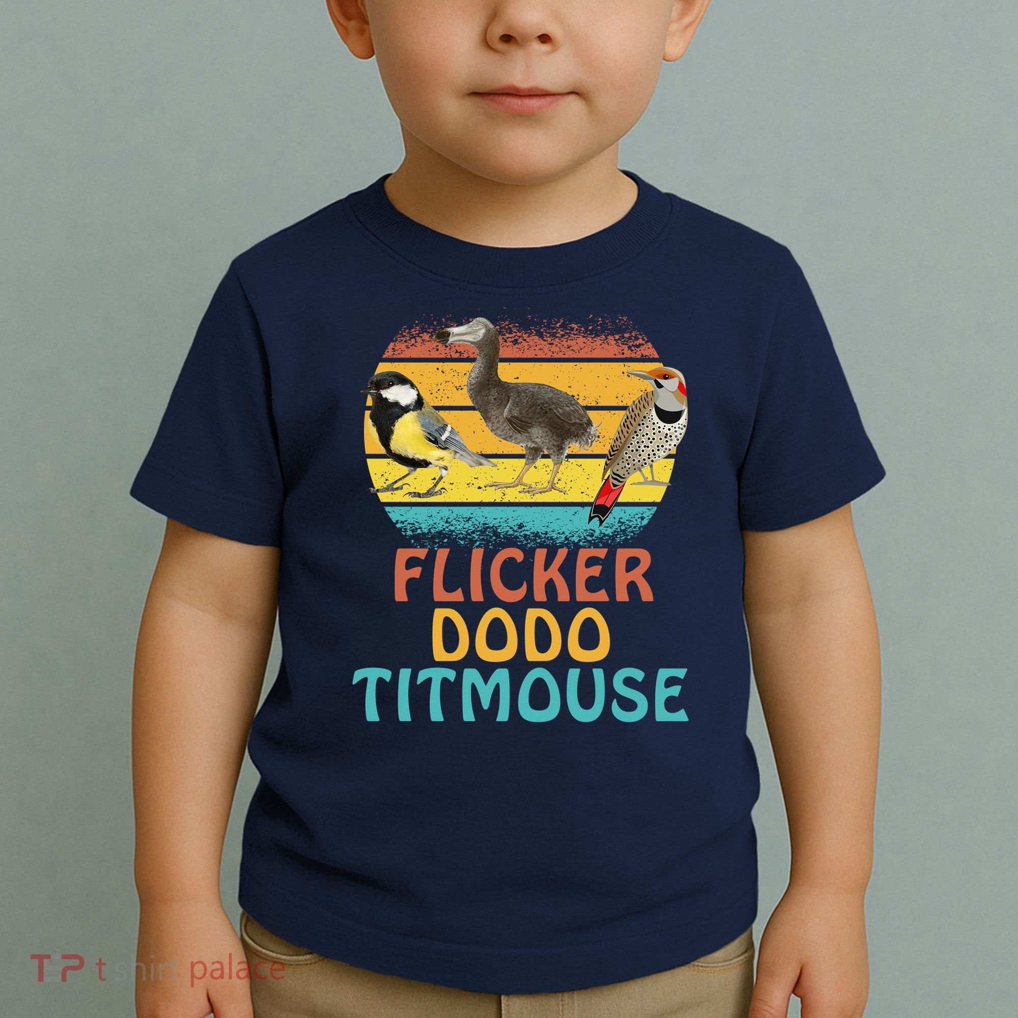 Flicker Dodo Titmouse Bird Watch Nature Lover Toddler T-Shirt