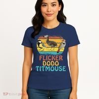 Flicker Dodo Titmouse Bird Watch Nature Lover Women's T-Shirt thumb 4
