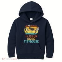Flicker Dodo Titmouse Bird Watch Nature Lover Kids Hoodie thumb 0
