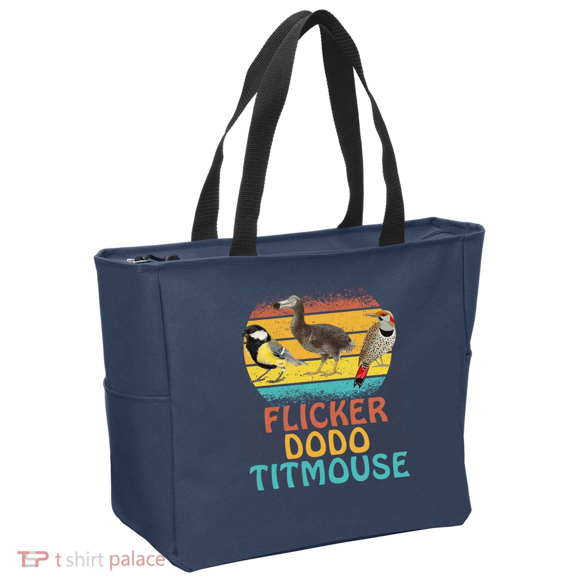 Flicker Dodo Titmouse Bird Watch Nature Lover Tote Bag