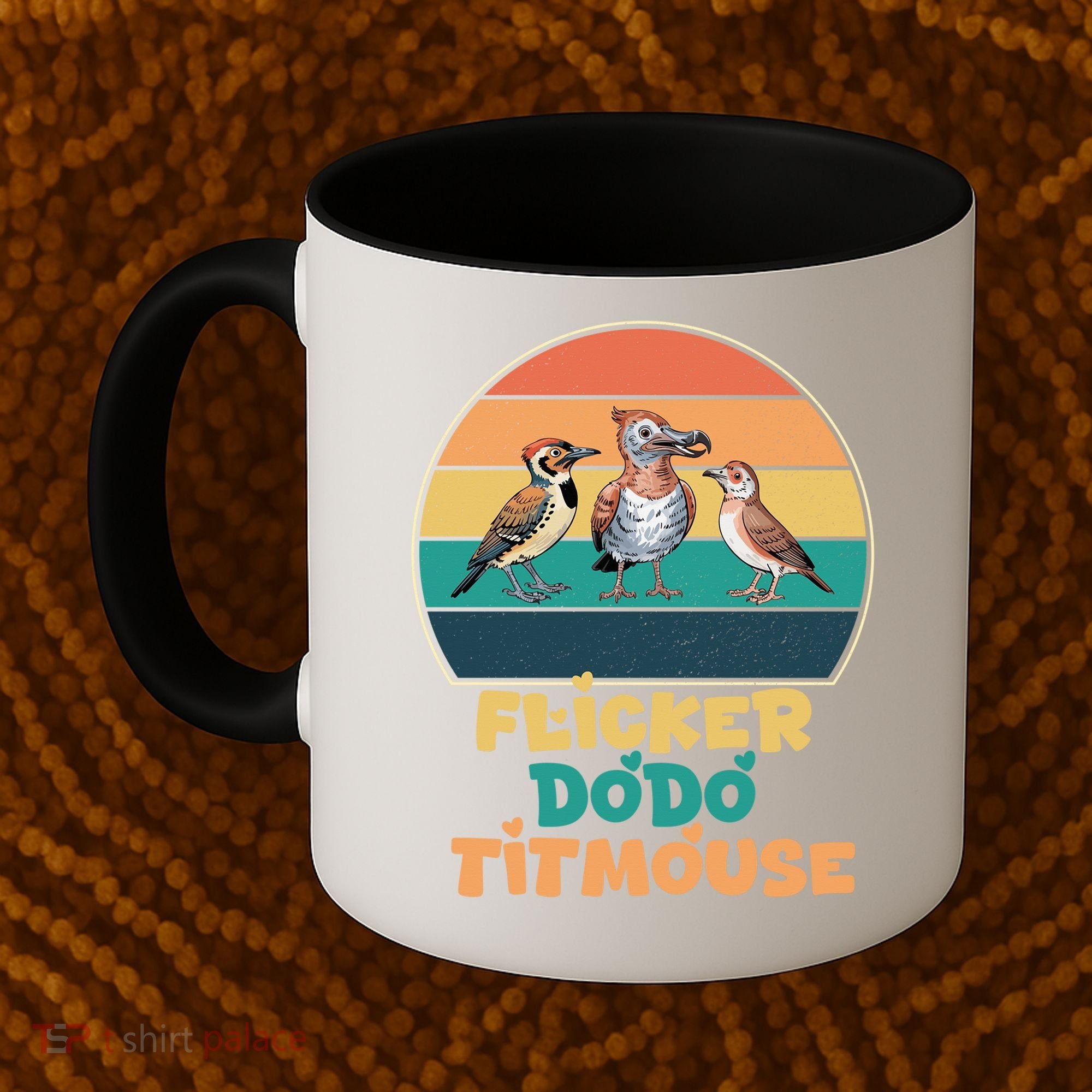 Flicker Dodo Titmouse Bird Watch Nature Lover Coffee Mug