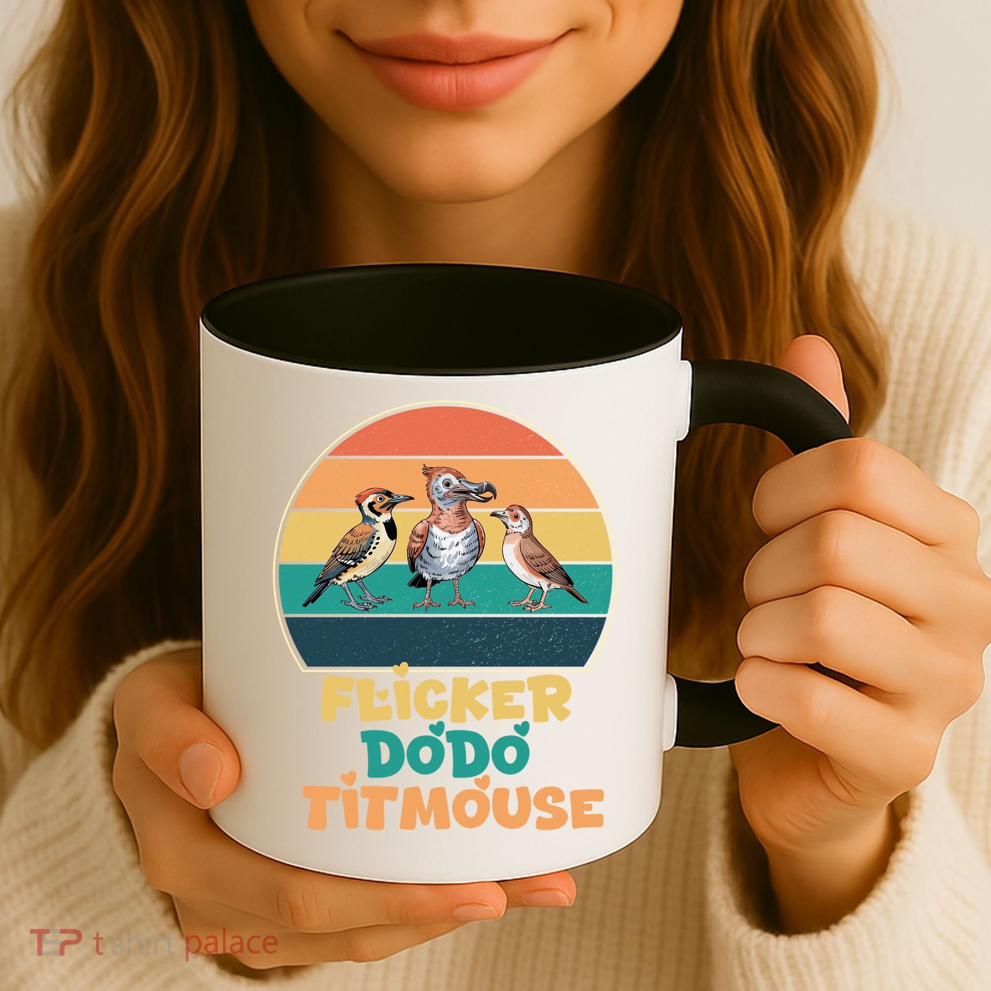 Flicker Dodo Titmouse Bird Watch Nature Lover Coffee Mug
