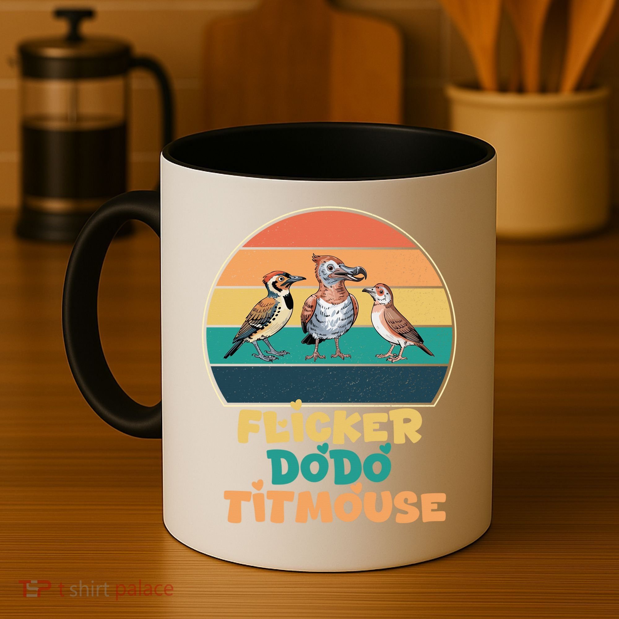 Flicker Dodo Titmouse Bird Watch Nature Lover Coffee Mug